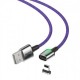 Кабел Baseus Zinc Magnetic Fast&Simple IP 2.4A 1m - ЛИЛАВ - PURPLE