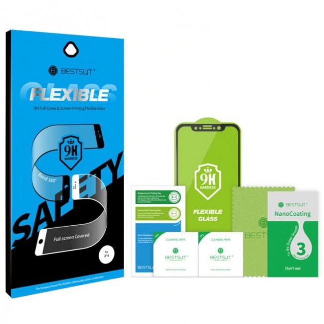 Стъклен Протектор за мобилен телефон BESTSUIT Apple iPhone XS Max/11Pro Flexible 9H Full-Cover Glass