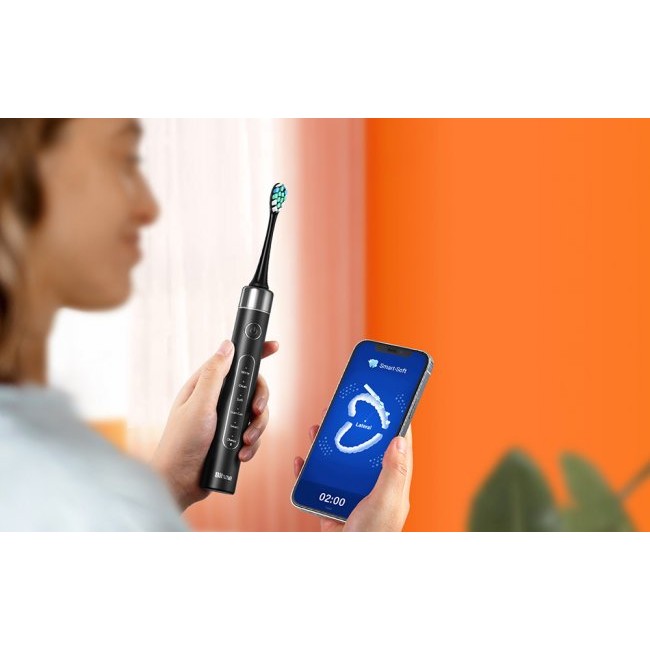 Електрическа четки за зъби Bitvae S2+HD2 - Звукова четка за зъби с комплект накрайници и несесер
