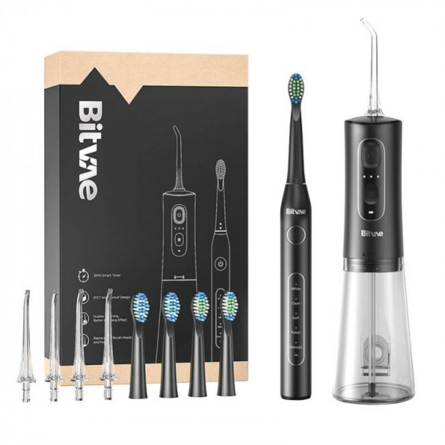 Електрическа четки за зъби Bitvae Sonic Toothbrush with Тips Set and Water Flosser D2+C2