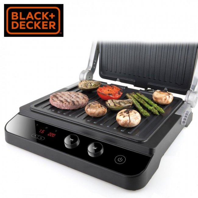 Скара/Грил BLACK + DECKER Contact Grill BXGR2000E 2000W