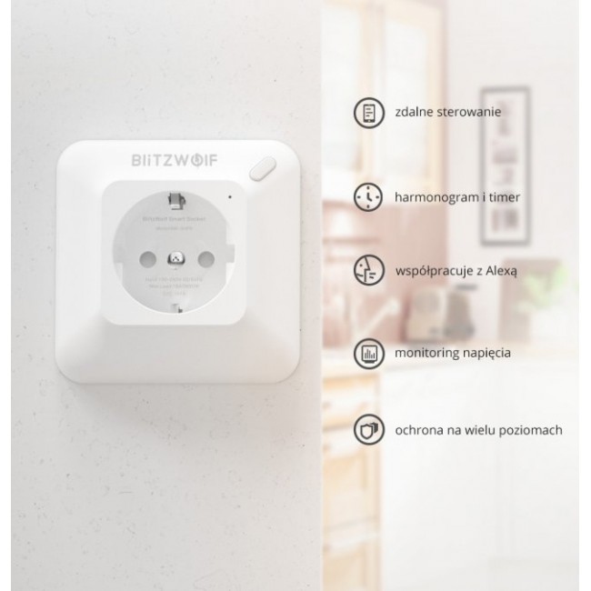 Смарт контакт, разклонител BlitzWolf Smart Plug контакт