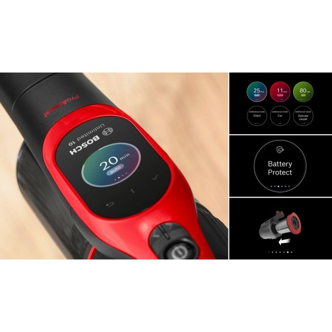 Вертикална прахосмукачка Bosch BCS1041PET Unlimited 10 ProAnimal