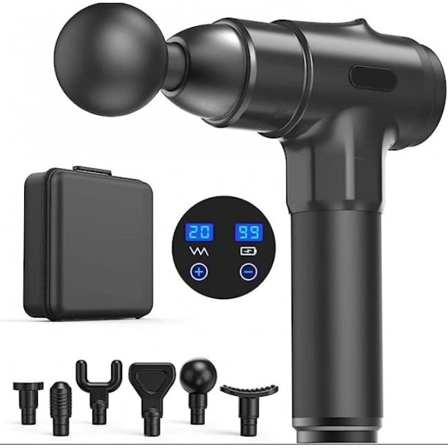 Масажен пистолет Bros Sport Massage Gun BR-10 - ЧЕРЕН -- BLACK