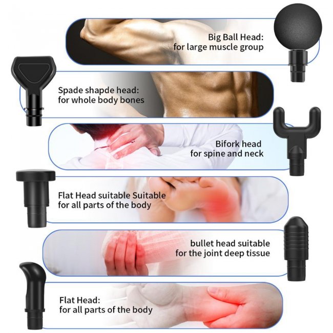 Масажор Bros Sport Massage Gun Heated 2021 - Подгряващ масажен пистолет