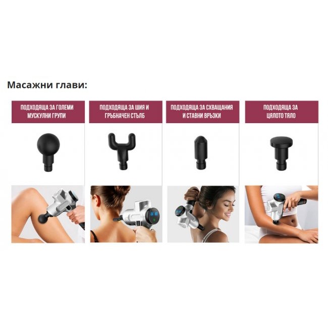 Масажор Bros Sport Massage Gun ZT-16 - Масажен Пистолет