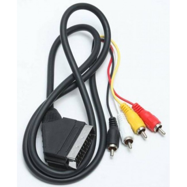Аксесоар за телефон, GSM Аксесоар, SD карта,тон-ко Cable SCART към RCA чинчове TV
