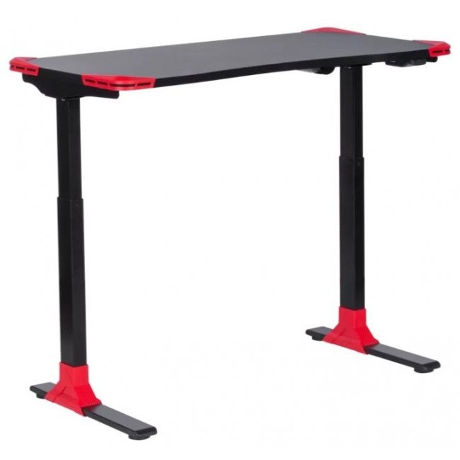 Офис бюро Carmen CR-121 G Ергономично геймърско бюро - ЧЕРЕН/ЧЕРВЕН