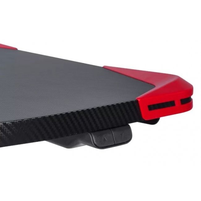 Офис бюро Carmen CR-121 G Ергономично геймърско бюро - ЧЕРЕН/ЧЕРВЕН