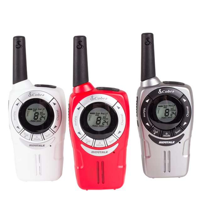 Радиостанция Cobra SM660 - комплект бяла, сива и червена