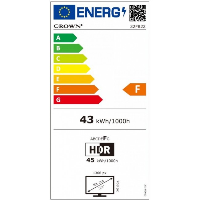 Телевизор Crown 32FB22