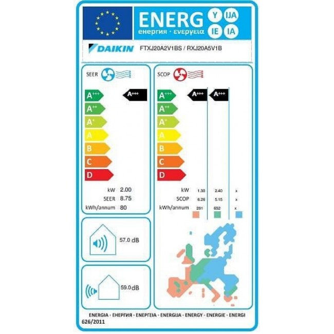Климатик Daikin FTXJ20AS/RXJ20A Emura