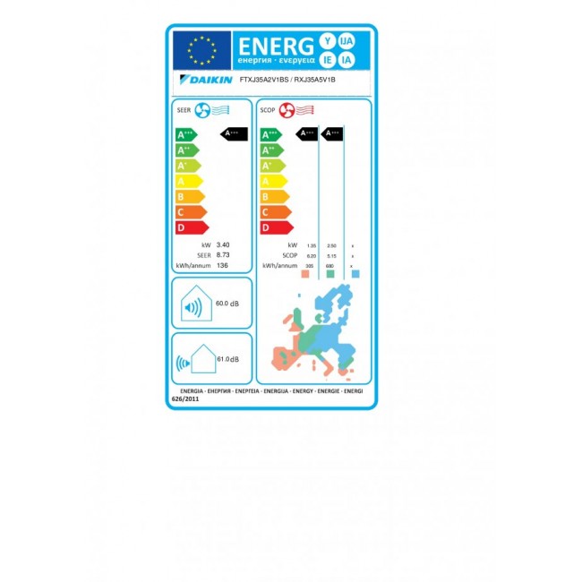 Климатик Daikin FTXJ35AS/RXJ35A Emura