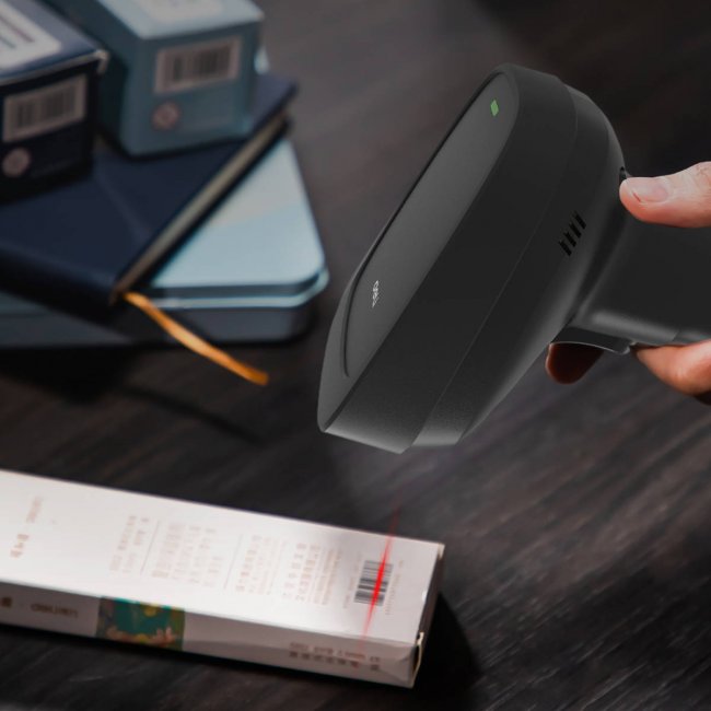 Баркод четец Deli Handheld Barcode Scanner E14953 - Баркод четец