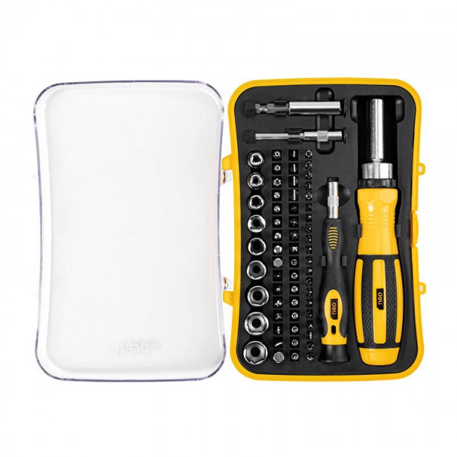 Комплект отвертки Deli Tools EDL3565 Precision Screwdriver set 65 части