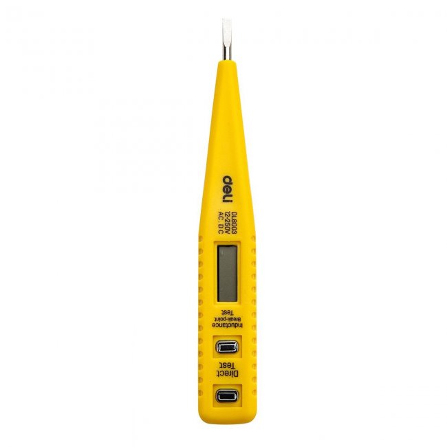 Фазомер Deli Tools EDL8003 Voltage Tester 12-250V 