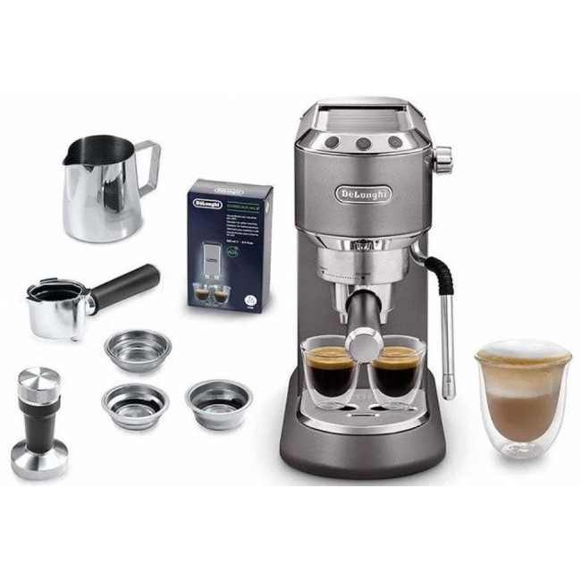 Кафемашина DeLonghi EC885.GY Dedica Grey