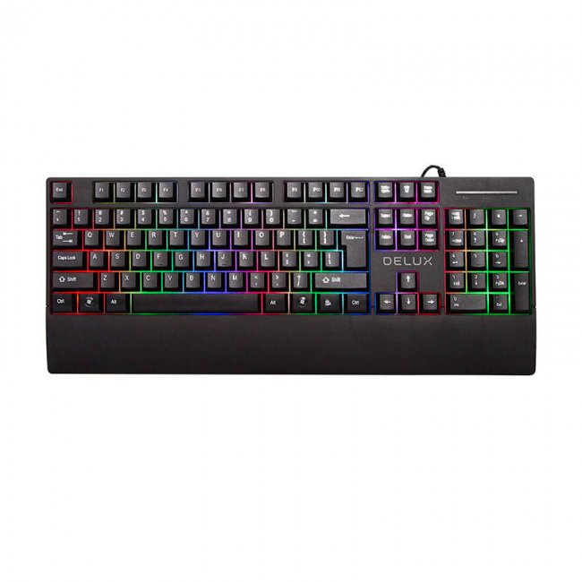 Клавиатура Delux K9852 RGB Геймърска клавиатура
