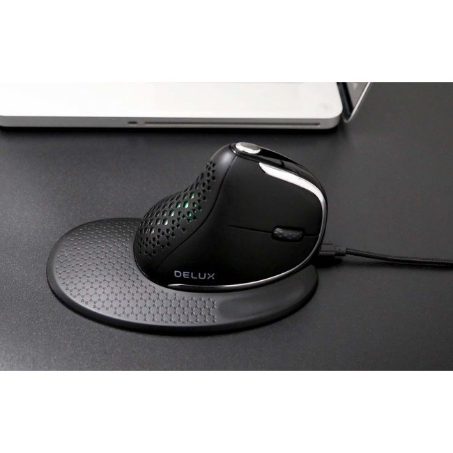 Мишка Delux M618XSD Wireless Ergonomic Mouse- Безжична мишка