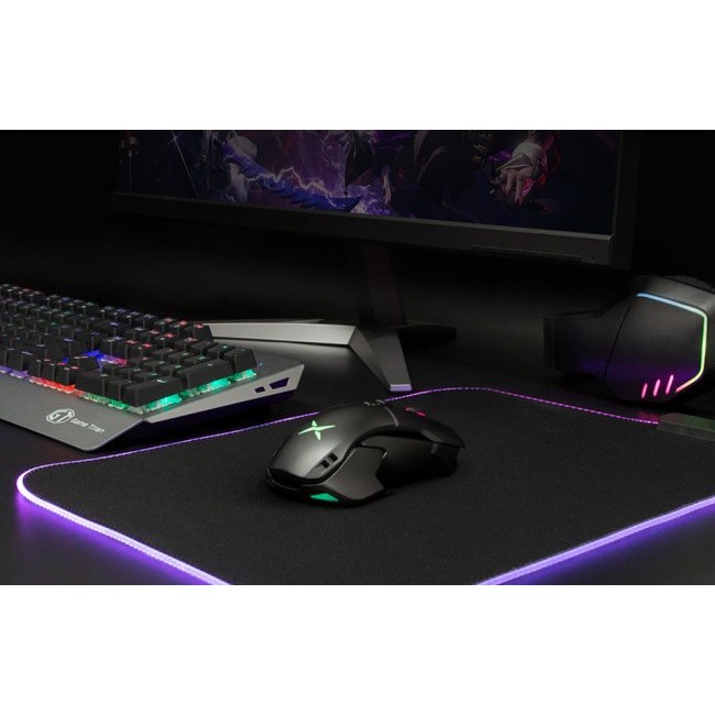 Мишка Delux M629BU RGB 16000DPI