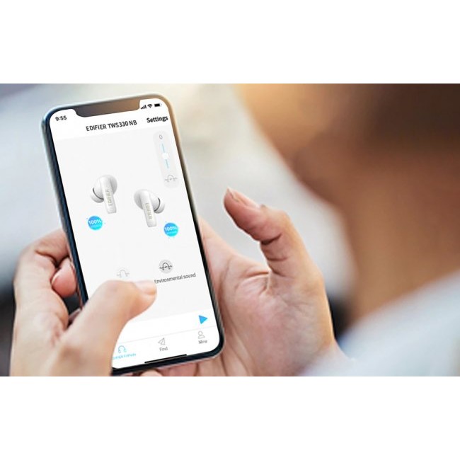 Безжични слушалки EDIFIER TWS330NB Wireless Headphones TWS - ЛИЛАВ -- VIOLET