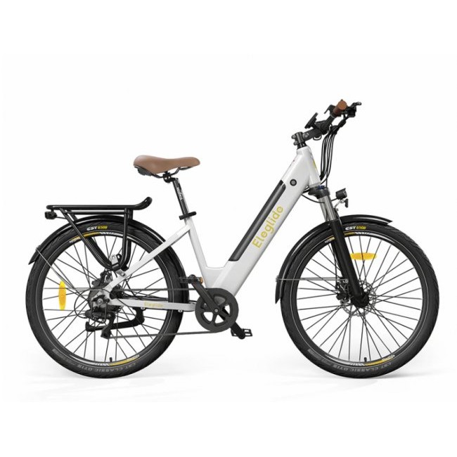Електрически велосипед ELEGLIDE T1 Trekking Bike STEP-THRU 27.5'' - БЯЛ -- WHITE