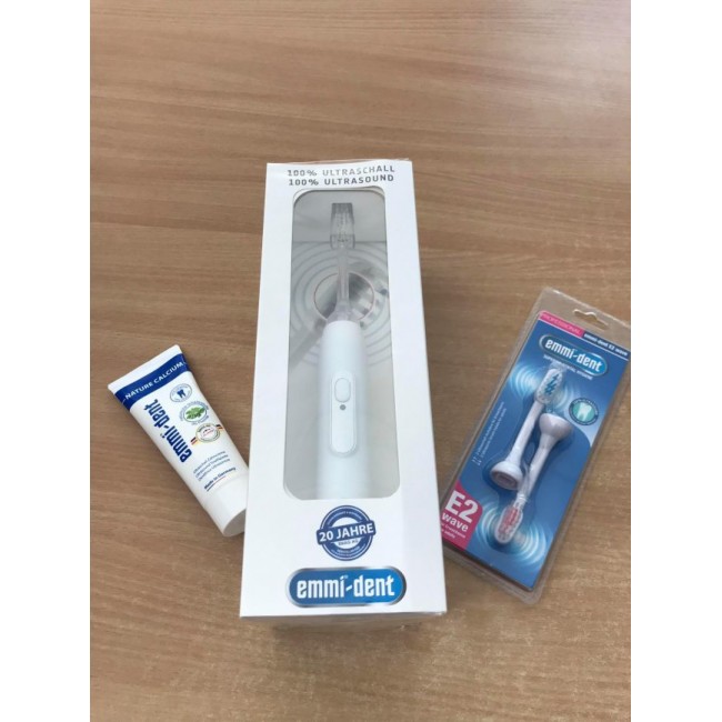 Електрическа четки за зъби EMMI®-DENT ULTRASONIC TOOTHBRUSH - METALLIC NATURE WHITE