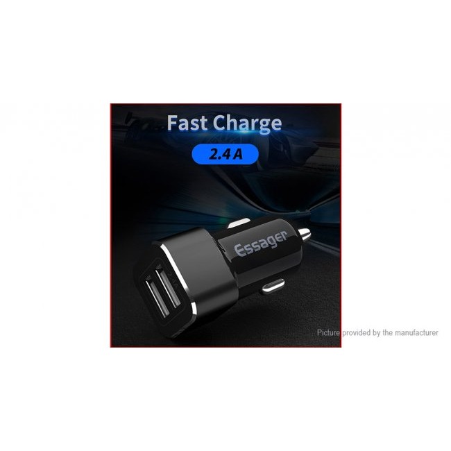 Зарядно устройство Essager Dual USB Car Charger
