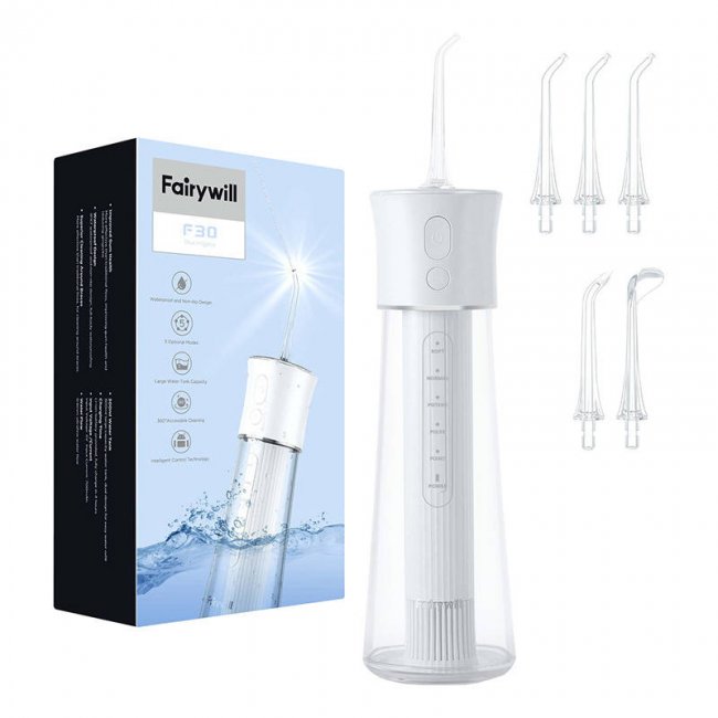 Зъбен душ FairyWill F30 Water Flosser - Безжичен зъбен душ