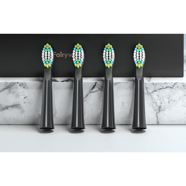 Резервни глави FairyWill FW-E11 toothbrush tips - ЧЕРЕН -- BLACK