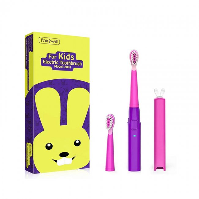 Детска електрическа четка за зъби FairyWill Sonic Toothbrush FW-2001 - ЛИЛАВ -- PURPLE