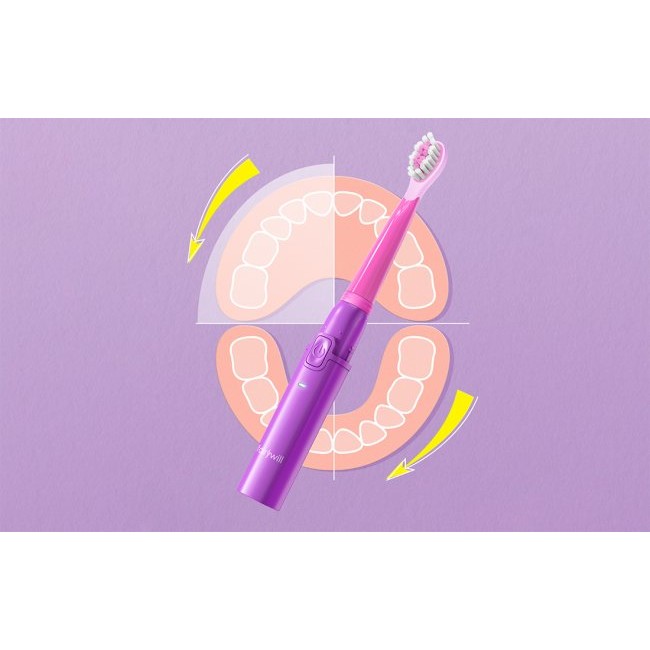 Детска електрическа четка за зъби FairyWill Sonic Toothbrush FW-2001 - ЛИЛАВ -- PURPLE