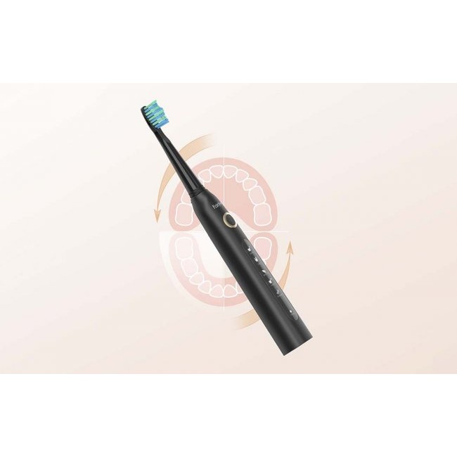 Комплект електрически четки за зъби FairyWill Sonic toothbrush FW-507 - ЧЕРЕН/РОЗОВ -- BLACK/PINK