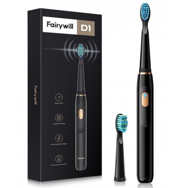 Електрическа четка за зъби FairyWill Sonic Toothbrush FW-551 - ЧЕРЕН -- BLACK