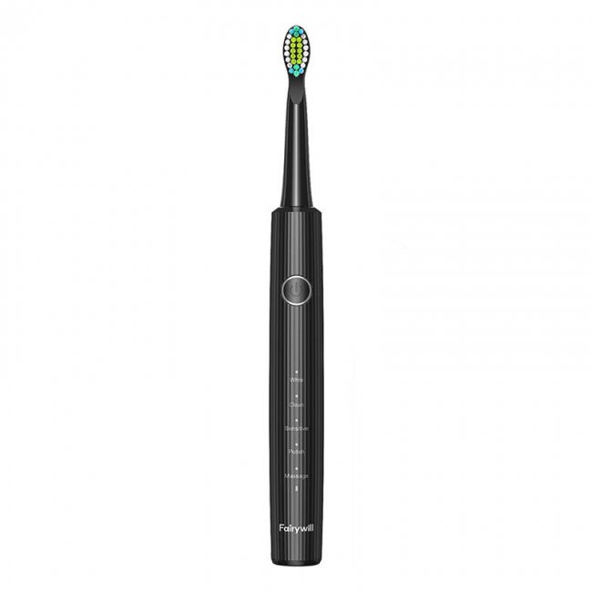 Електрическа четки за зъби FairyWill Sonic toothbrush with head set FW-E10 - ЧЕРЕН