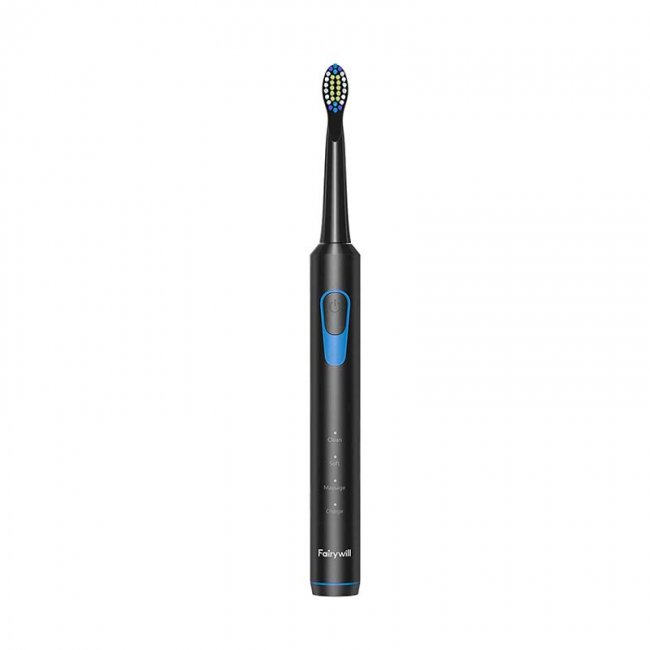 Електрическа четка за зъби FairyWill Sonic Toothbrush with head set FW-E6 - ЧЕРЕН -- BLACK