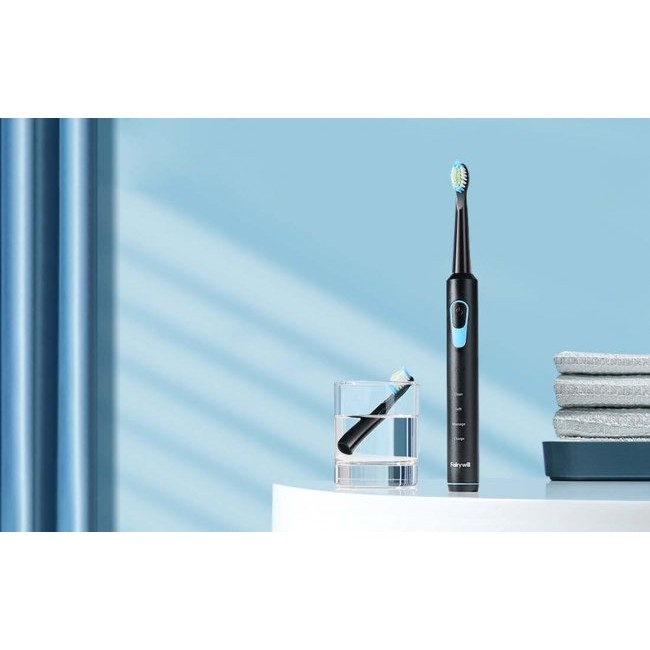 Електрическа четка за зъби FairyWill Sonic Toothbrush with head set FW-E6 - ЧЕРЕН -- BLACK