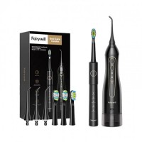 Електрическа четка за зъби FairyWill Sonic toothbrush with tip set and water fosser FW-5020E + FW-E11 - ЧЕРЕН -- BLACK