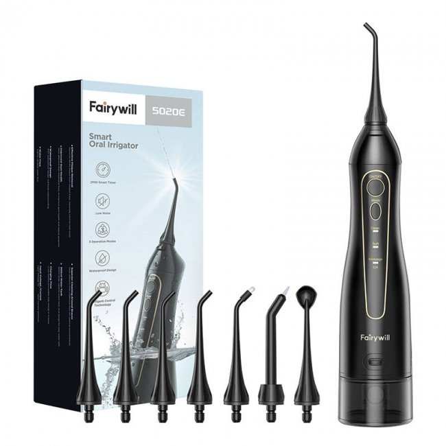 Зъбен душ FairyWill Water Flosser FW-5020E - Безжичен зъбен душ