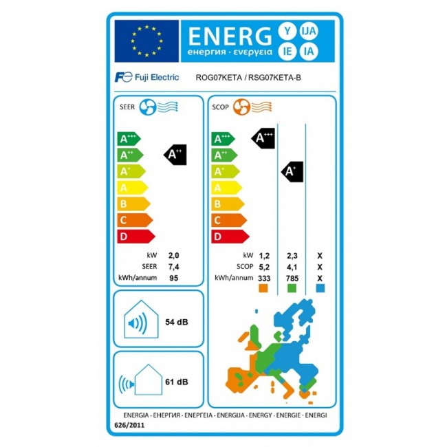 Климатик Fuji Electric RSG07KETE-B/ROG07KЕТА