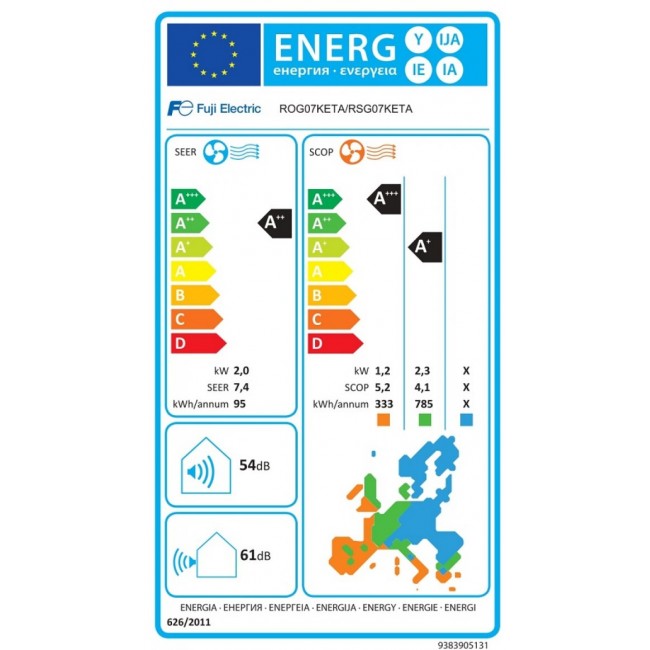 Климатик Fuji Electric RSG07KETE/ROG07KETA