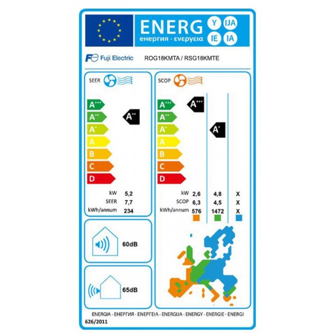 Климатик Fuji Electric RSG18KMTE/ROG18KMTA