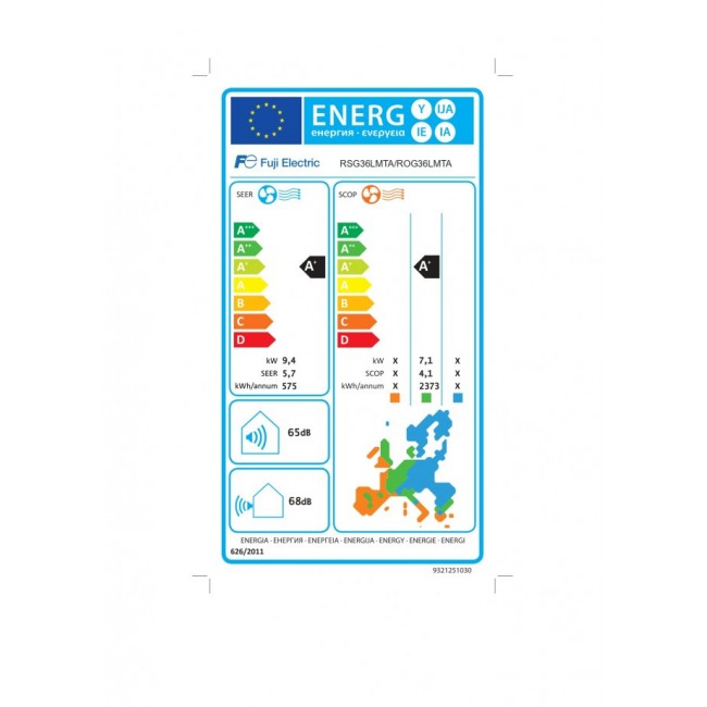 Климатик Fuji Electric RSG36LМTA/ROG36LMTA