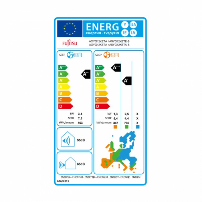Климатик Fujitsu ASYG12KETA-B/AOYG12KETA Graphite