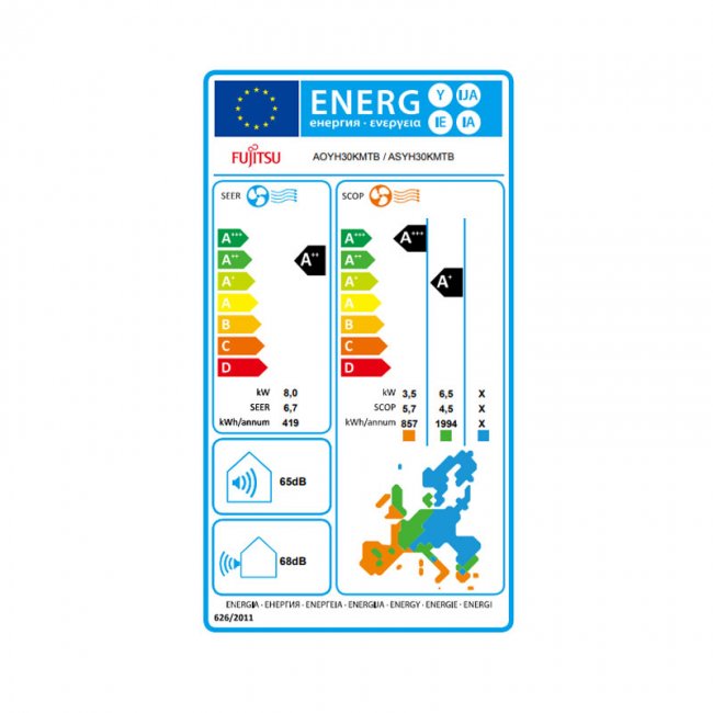 Климатик Fujitsu ASYH30KMTB/AOYH30KMTB