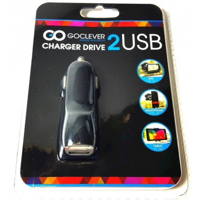 Зарядно устройство GoClever CHARGER DRIVE 2 USB
