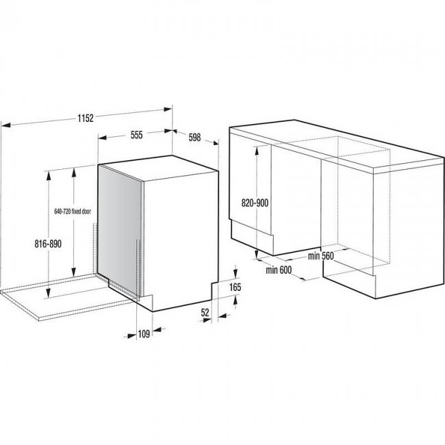 Съдомиялна машина за вграждане Gorenje GV673A66