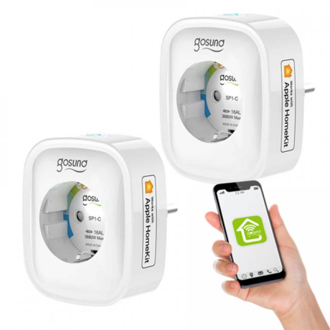 Смарт контакт, разклонител Gosund Smart socket WiFi SP1-H - 2бр.