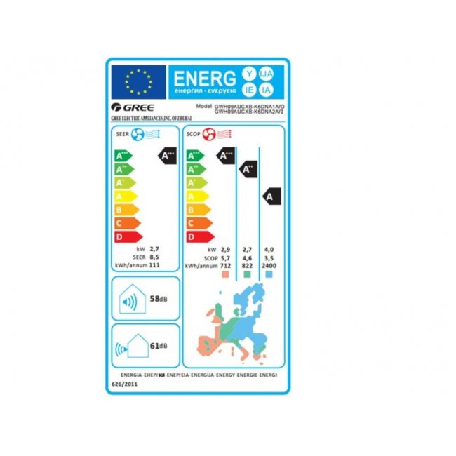 Климатик Gree GWH09AUCXB-K6DNA2A CLIVIA