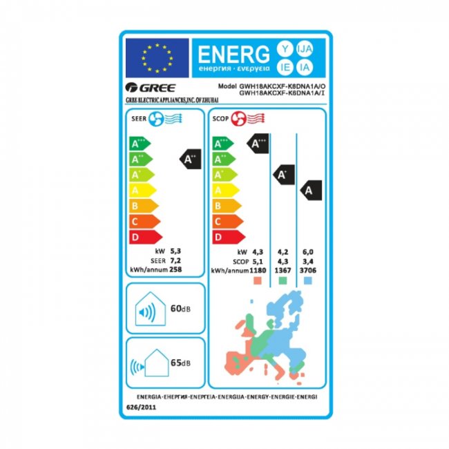 Климатик Gree GWH18AKCXF-K6DNA1A SOYAL II